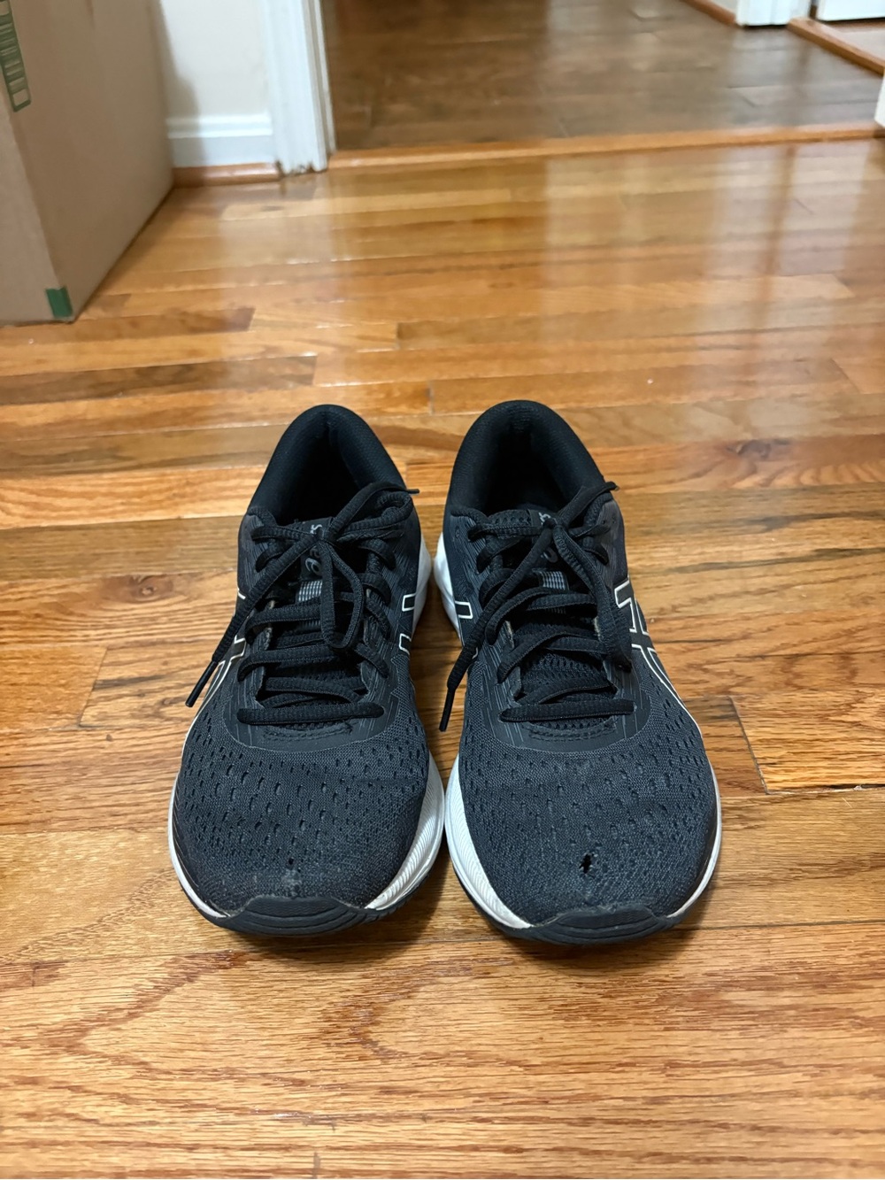 Asics Black and White Running Sneakers - Picture 2 of 2